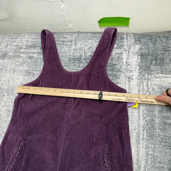 VTG 90s JG Hook Corduroy Dress Womens 4P Purple Jumper Cottagecore Granny Garden - Picture 7 of 9